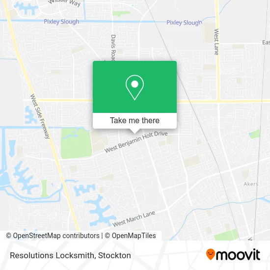 Resolutions Locksmith map