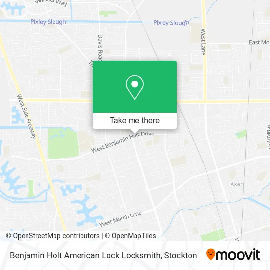 Benjamin Holt American Lock Locksmith map