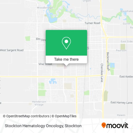 Stockton Hematology Oncology map