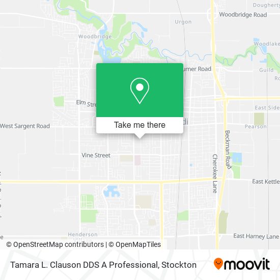 Tamara L. Clauson DDS A Professional map