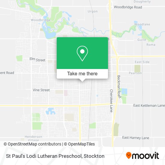 Mapa de St Paul's Lodi Lutheran Preschool