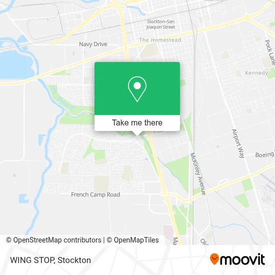 WING STOP map