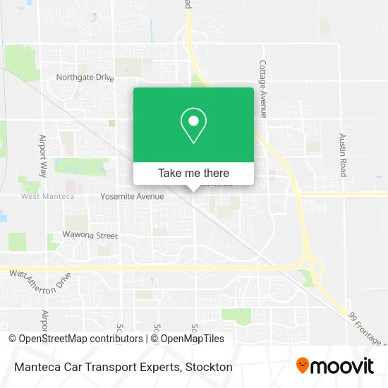 Mapa de Manteca Car Transport Experts