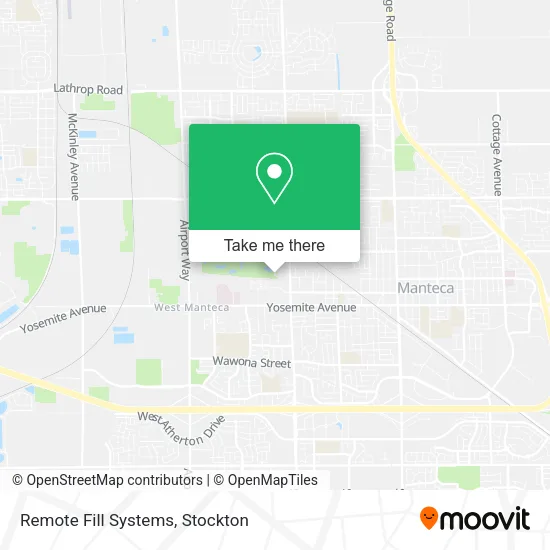 Mapa de Remote Fill Systems