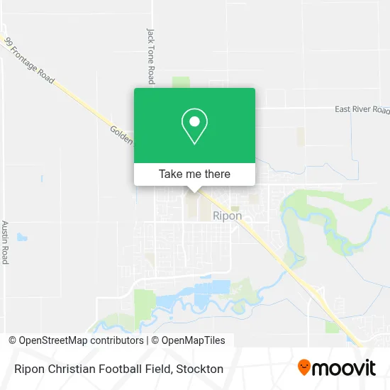 Ripon Christian Football Field map