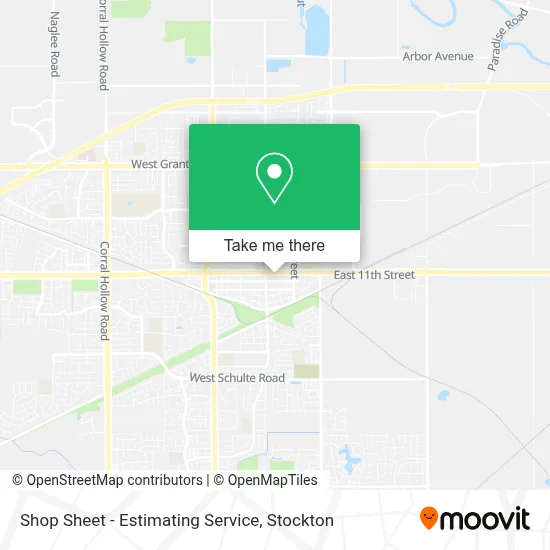 Shop Sheet - Estimating Service map