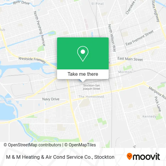 M & M Heating & Air Cond Service Co. map