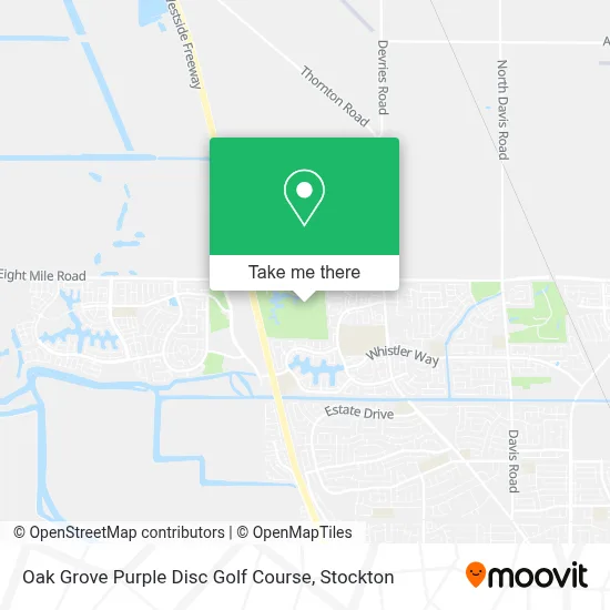 Oak Grove Purple Disc Golf Course map