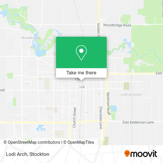 Lodi Arch map