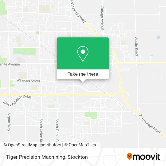 Tiger Precision Machining map
