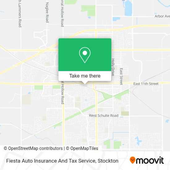 Fiesta Auto Insurance And Tax Service map