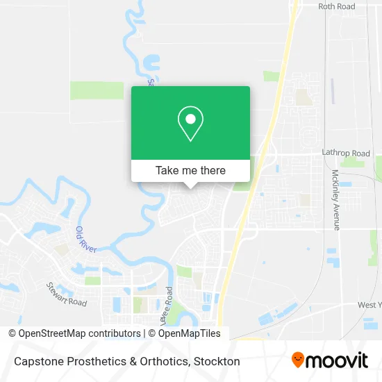 Capstone Prosthetics & Orthotics map