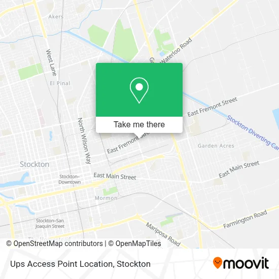 Ups Access Point Location map