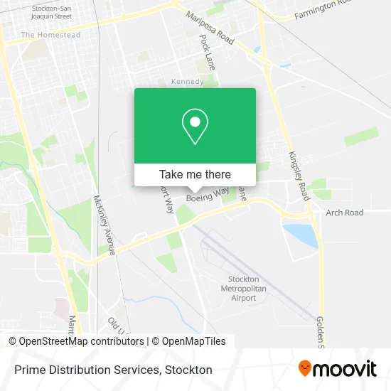 Prime Distribution Services map