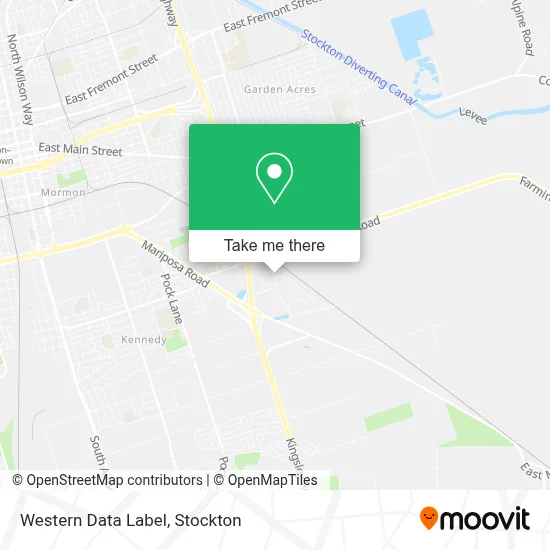 Western Data Label map
