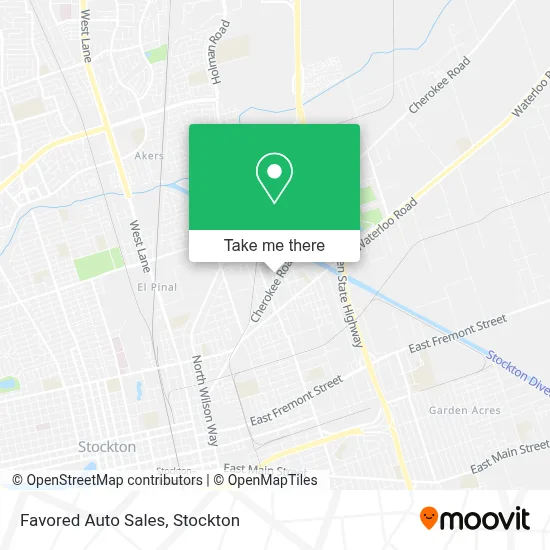 Favored Auto Sales map
