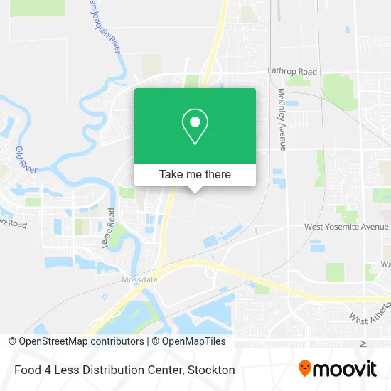 Food 4 Less Distribution Center map