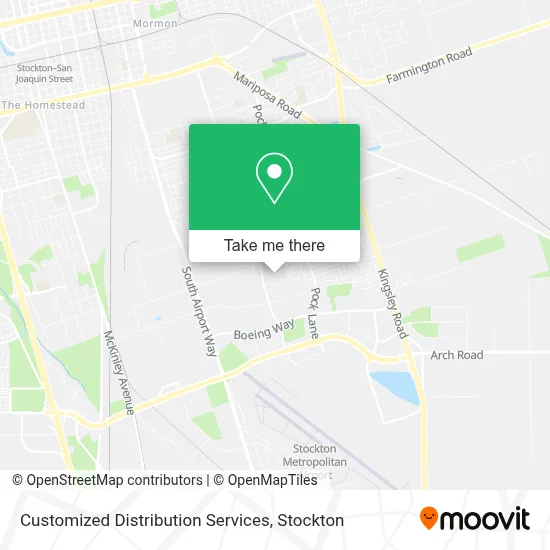 Customized Distribution Services map