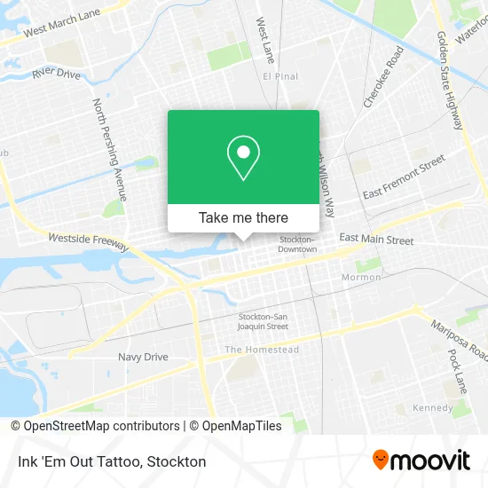 Ink 'Em Out Tattoo map