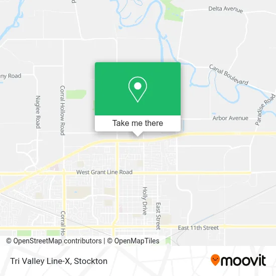 Tri Valley Line-X map