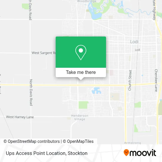 Mapa de Ups Access Point Location