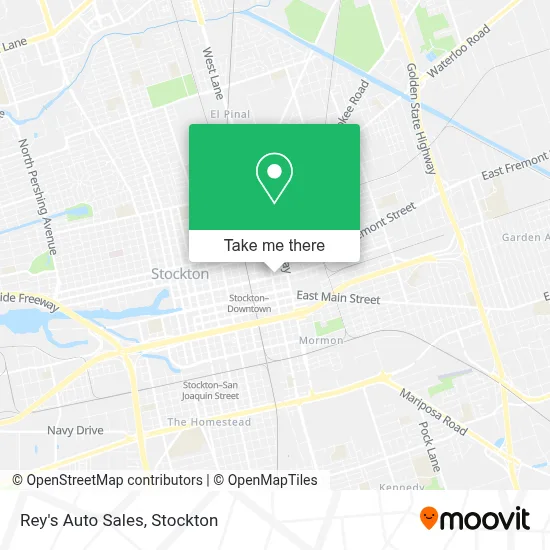 Rey's Auto Sales map