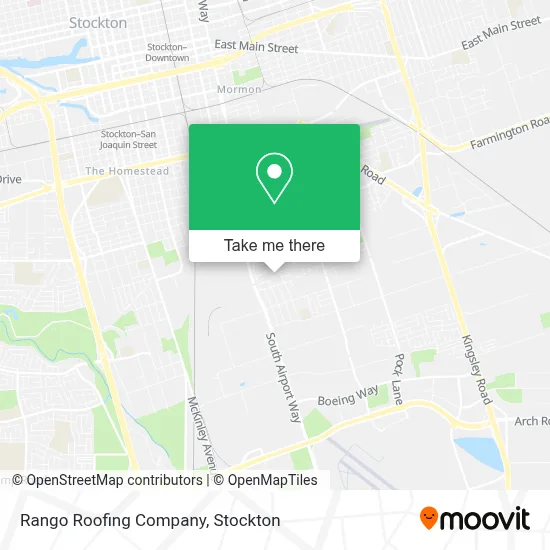 Rango Roofing Company map