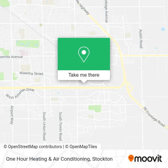 One Hour Heating & Air Conditioning map