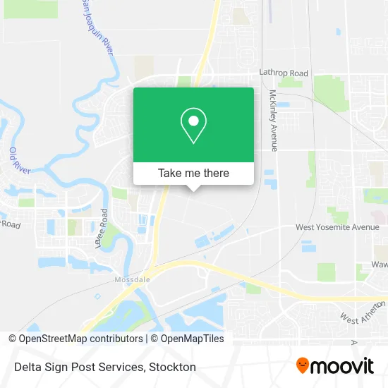 Delta Sign Post Services map