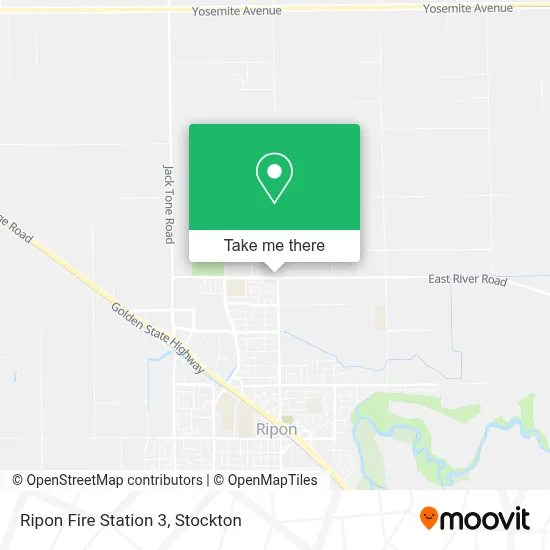 Ripon Fire Station 3 map
