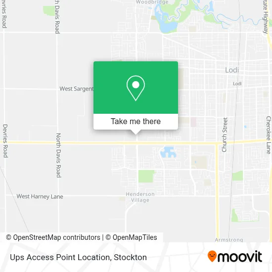 Ups Access Point Location map