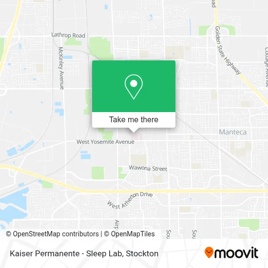 Kaiser Permanente - Sleep Lab map