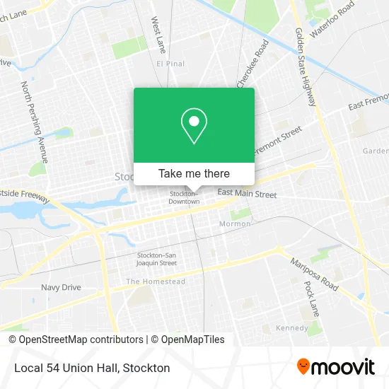 Local 54 Union Hall map