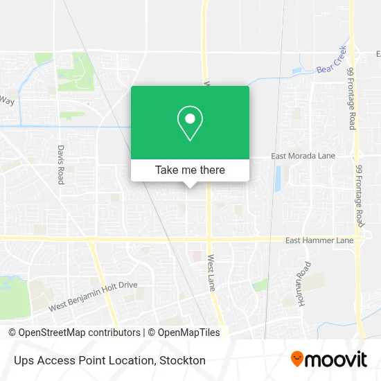 Ups Access Point Location map