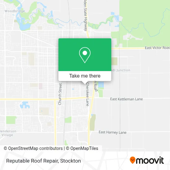Reputable Roof Repair map