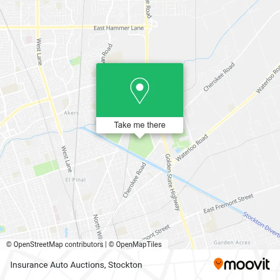 Insurance Auto Auctions map