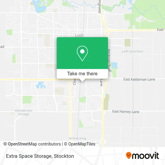 Extra Space Storage map