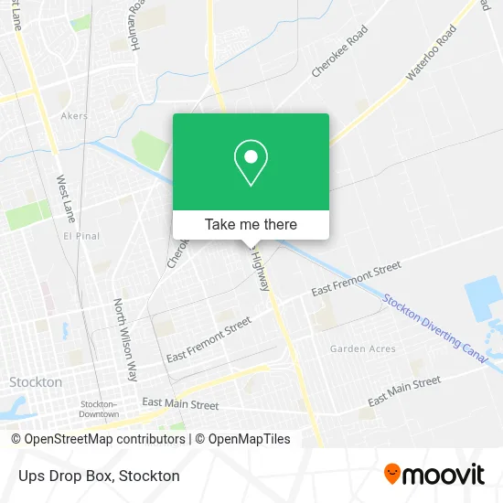 Ups Drop Box map