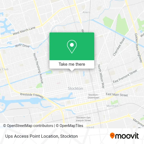 Ups Access Point Location map