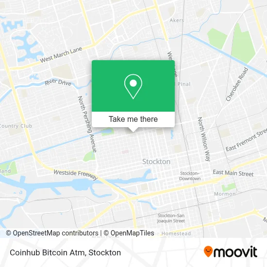 Coinhub Bitcoin Atm map