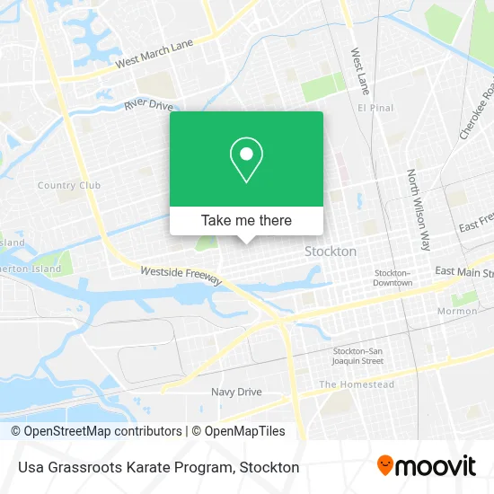 Usa Grassroots Karate Program map