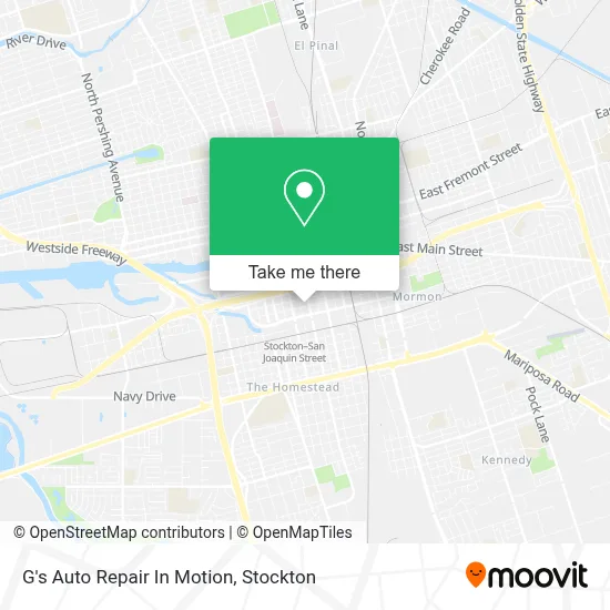 G's Auto Repair In Motion map