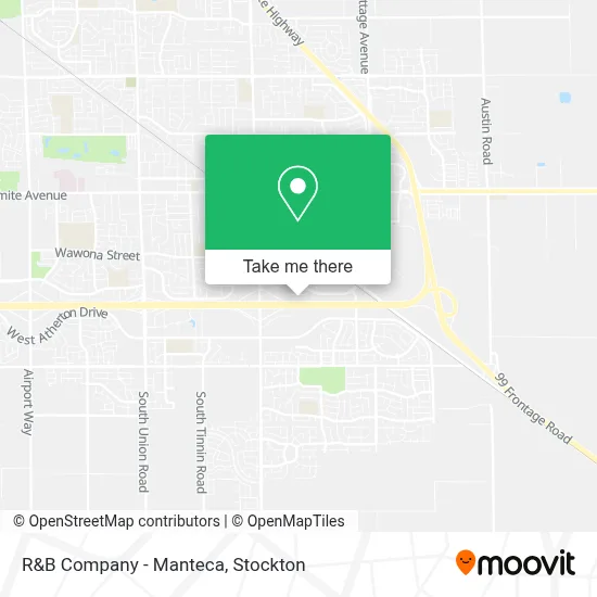 R&B Company - Manteca map