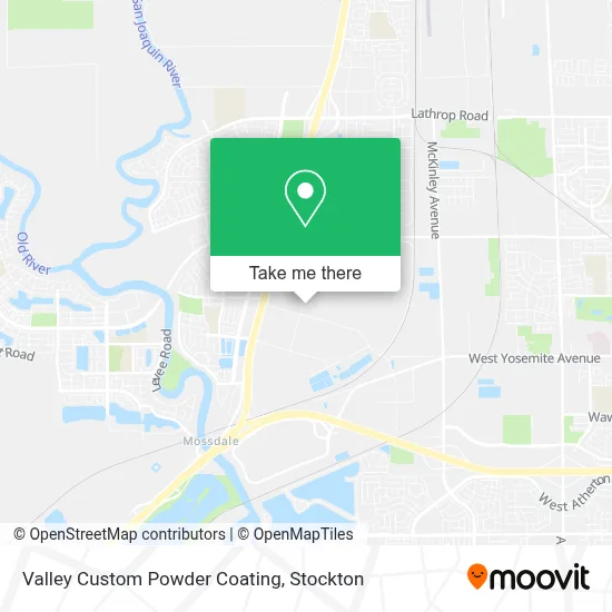 Valley Custom Powder Coating map