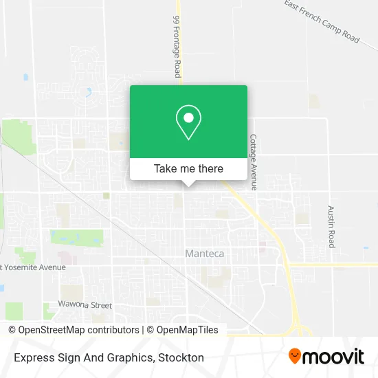 Express Sign And Graphics map
