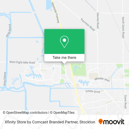 Xfinity Store by Comcast Branded Partner map