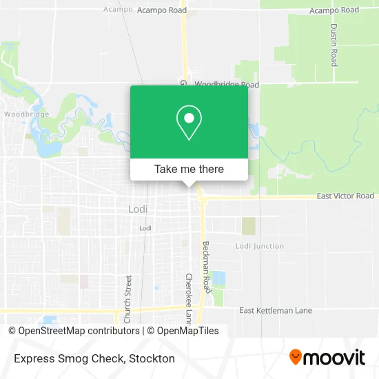 Express Smog Check map