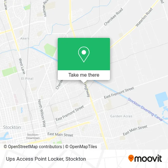 Mapa de Ups Access Point Locker