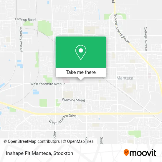 Inshape Fit Manteca map