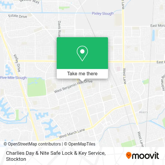Charlies Day & Nite Safe Lock & Key Service map